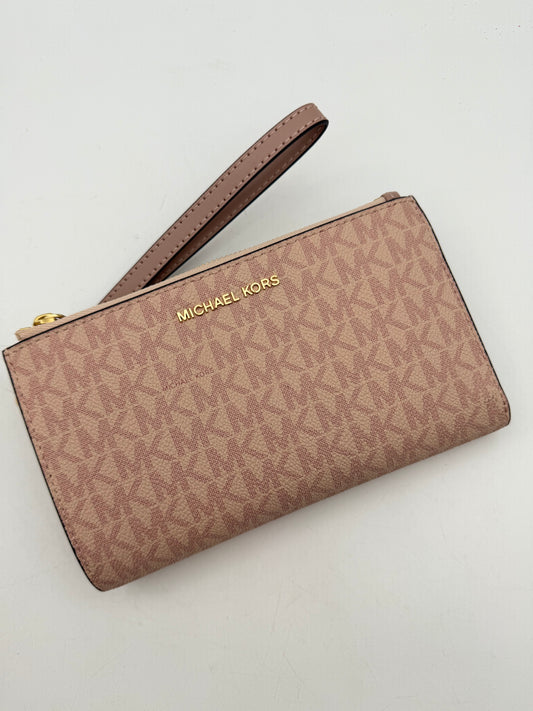 MK Wristlet amplia – doble cierre