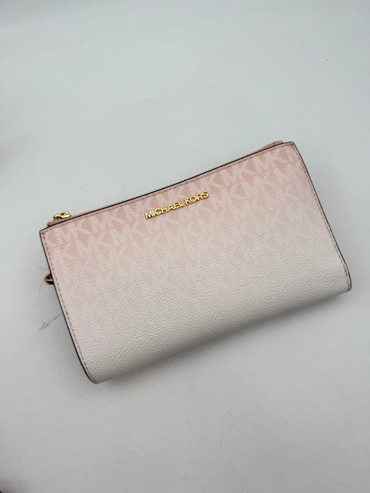 MK Wristlet amplia – doble cierre