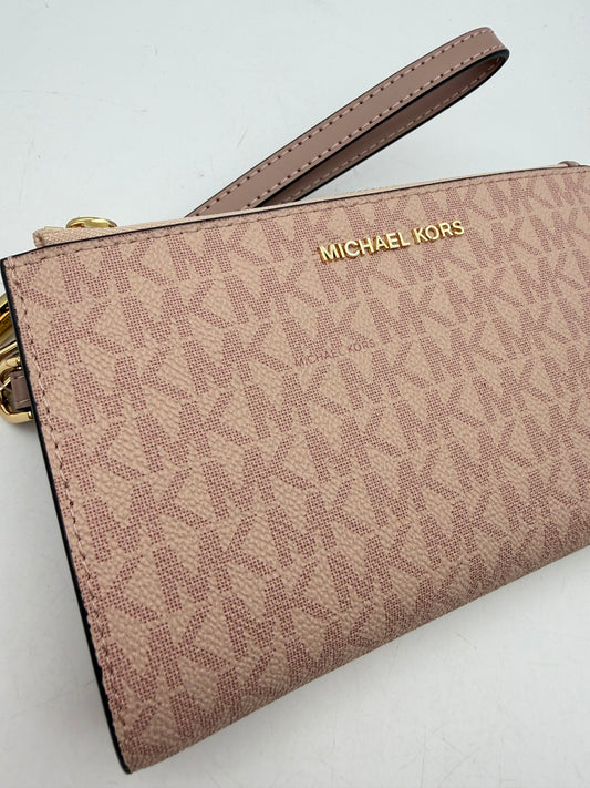 MK Wristlet amplia – doble cierre